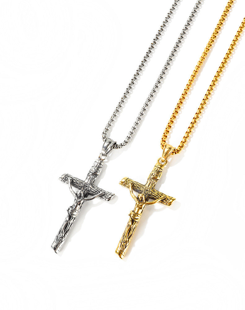 Christian Jesus Cross Pendant & Necklace