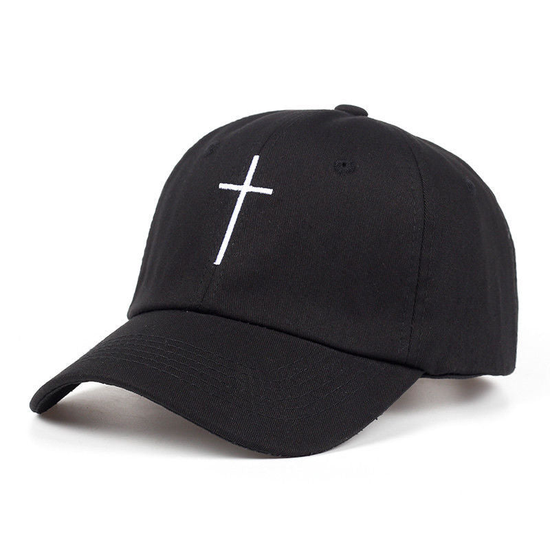 Cross embroidered baseball cap