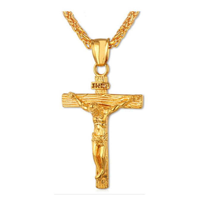 The Cross INRI Crucifix Pendant And Necklace
