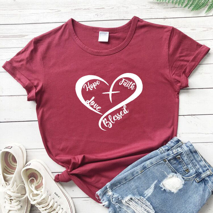 Hope Faith Love Blessed T-shirt