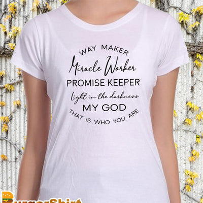 Waymaker ,Miracle Worker God Christian Women's T-shirt