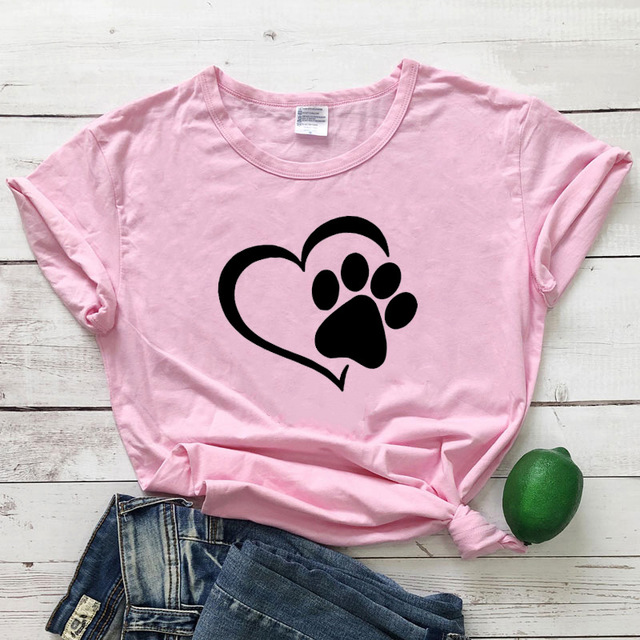 Heart & Paw Print T-Shirt