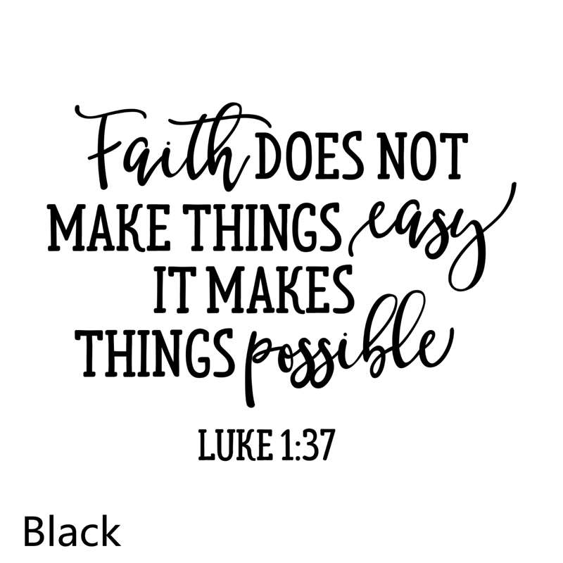 Faith Makes Things Possible  Christian Decal