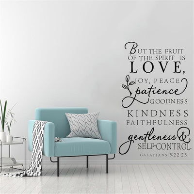 English Bible Quotes Wall Sticker