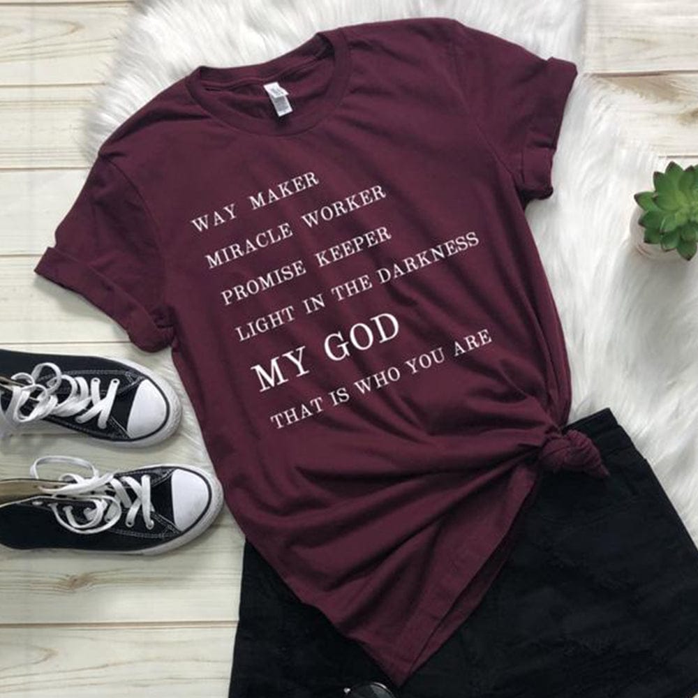 Light In The Darkness My God cotton Short Sleeve T-Shirt