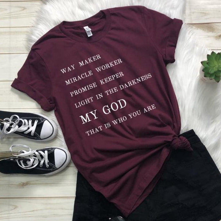 Light In The Darkness My God cotton Short Sleeve T-Shirt