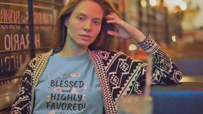 F&H Christian Blessed and Highly Favored Womens T-Shirt