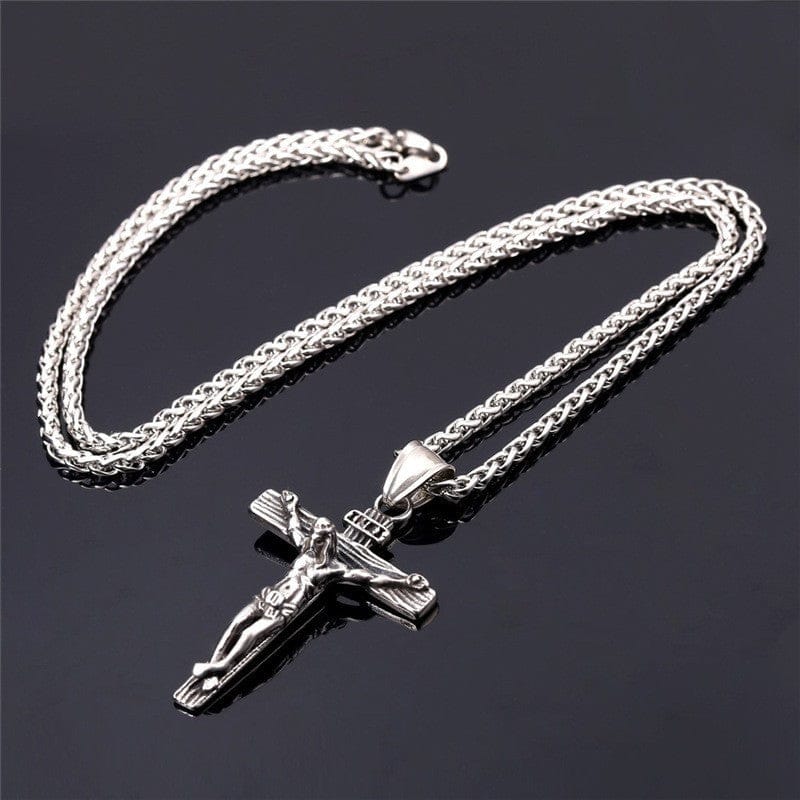 The Cross INRI Crucifix Pendant And Necklace