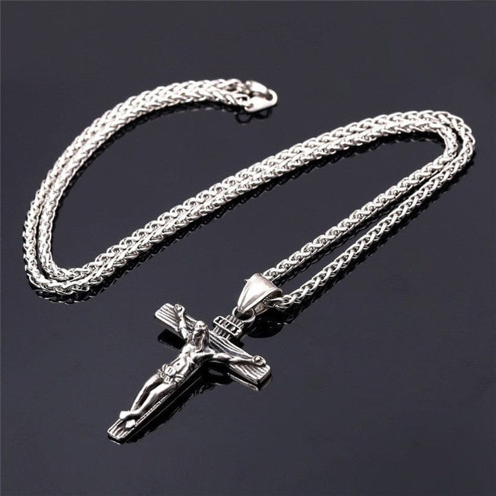The Cross INRI Crucifix Pendant And Necklace