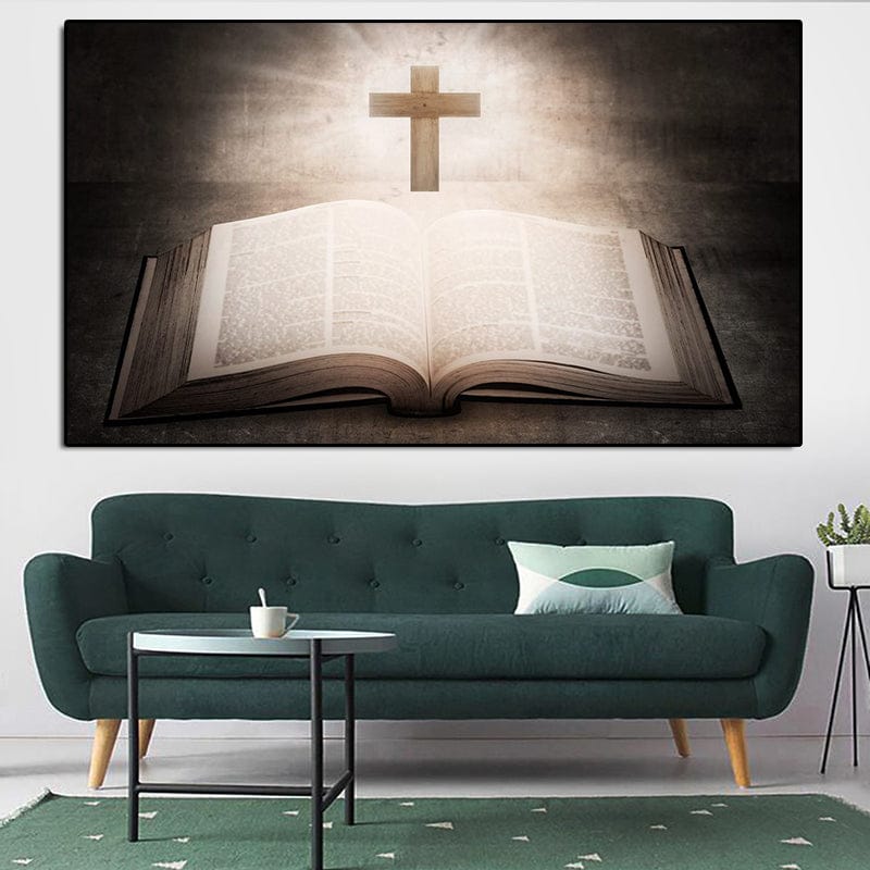 The Power of the Cross and the Word Canvas Painting
