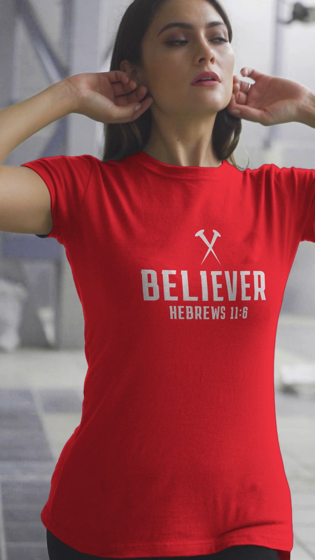 F &H Christian Believer Hebrews 11:6 Womens T Shirt