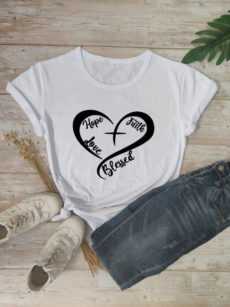 Hope Faith Love Blessed T-shirt