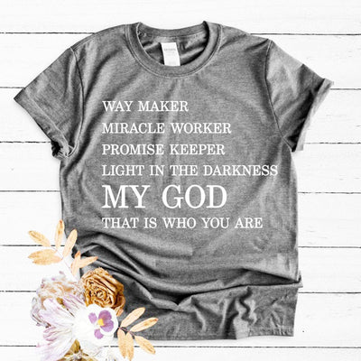 Light In The Darkness My God cotton Short Sleeve T-Shirt