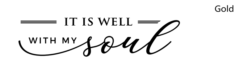 It Is Well With My Soul Christian Decal