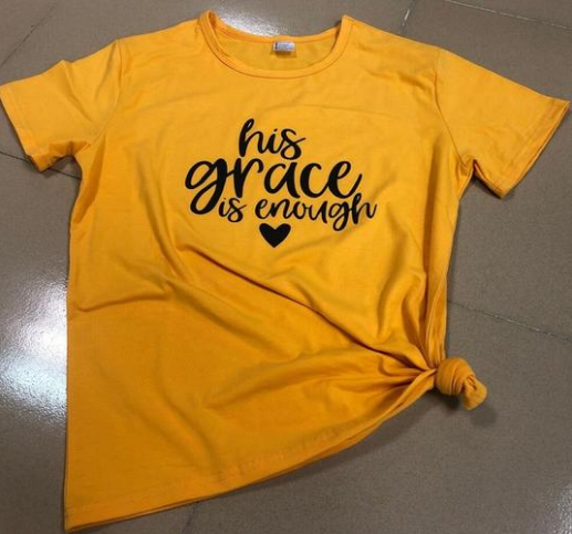His Grace Is Enough short sleeve t-shirt