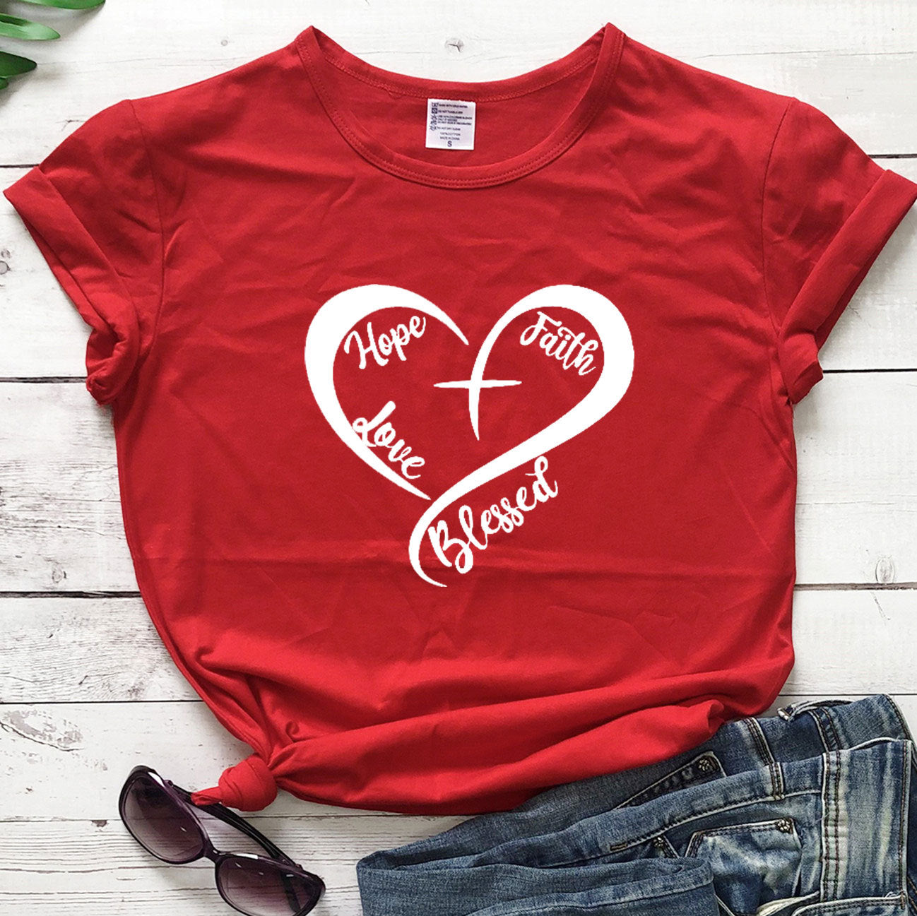 Hope Faith Love Blessed T-shirt
