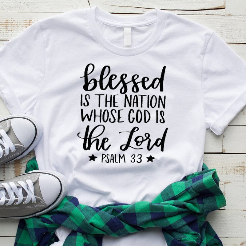 Blessed Is The Nation Whose God Is The Lord Women's T-shirt Collection