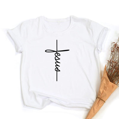Jesus Vertical Womens T Shirt