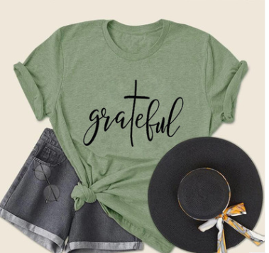 Grateful Womens Christian T-shirt