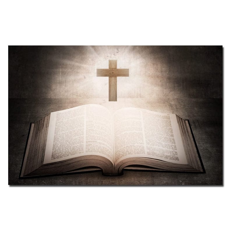 The Power of the Cross and the Word Canvas Painting