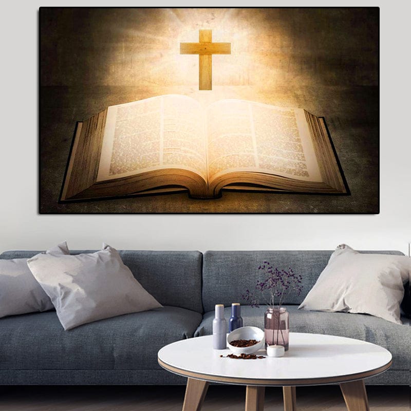 The Power of the Cross and the Word Canvas Painting