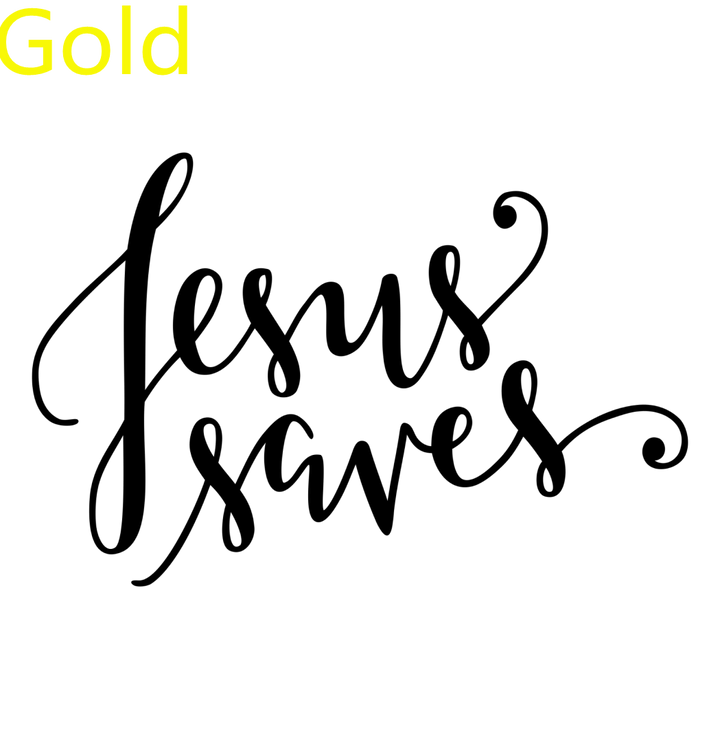 Jesus Saves Christian Decal