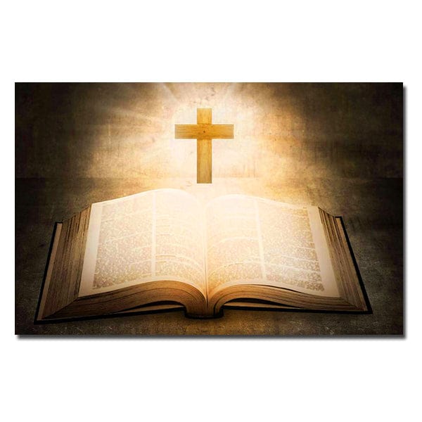 The Power of the Cross and the Word Canvas Painting