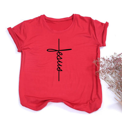 Jesus Vertical Womens T Shirt
