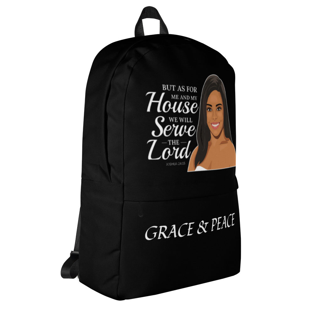 Black Backpack Women | Grace Backpack | Faith and Happiness Store