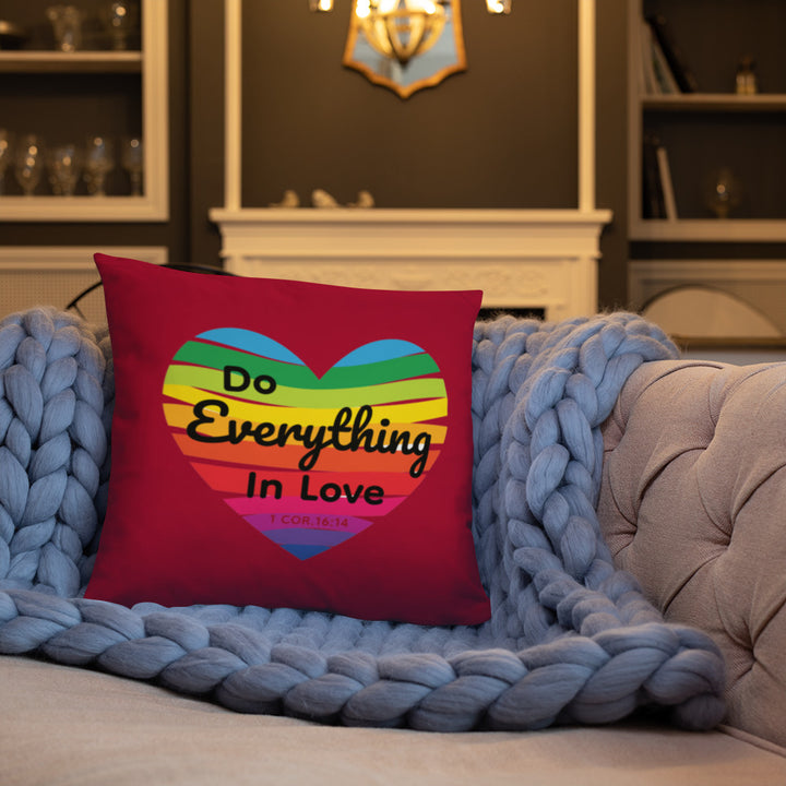 F&H Christian Do Everything in Love Throw Pillow