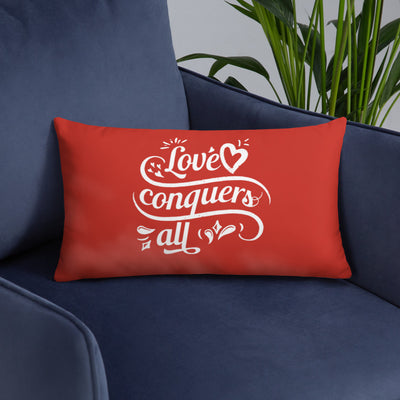 F&H Christian Love Conquers All Throw Pillow