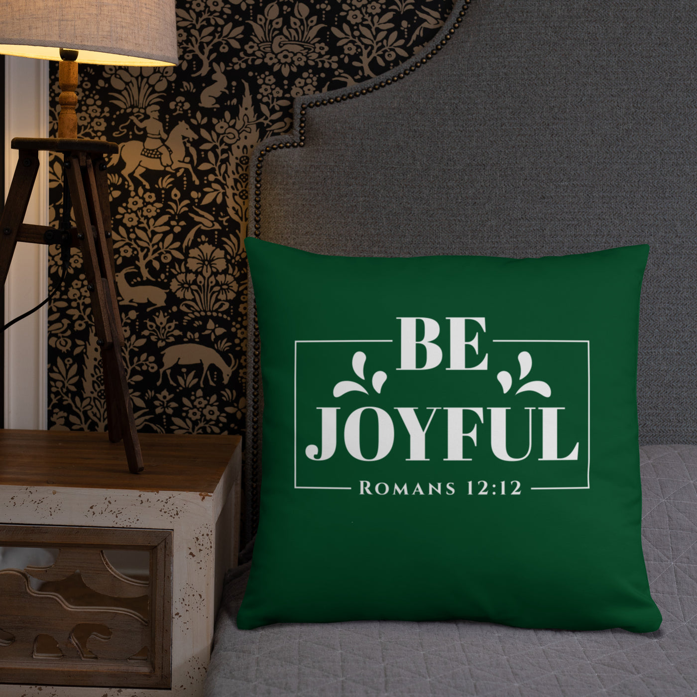 F&H Christian Be Joyful Throw Pillow