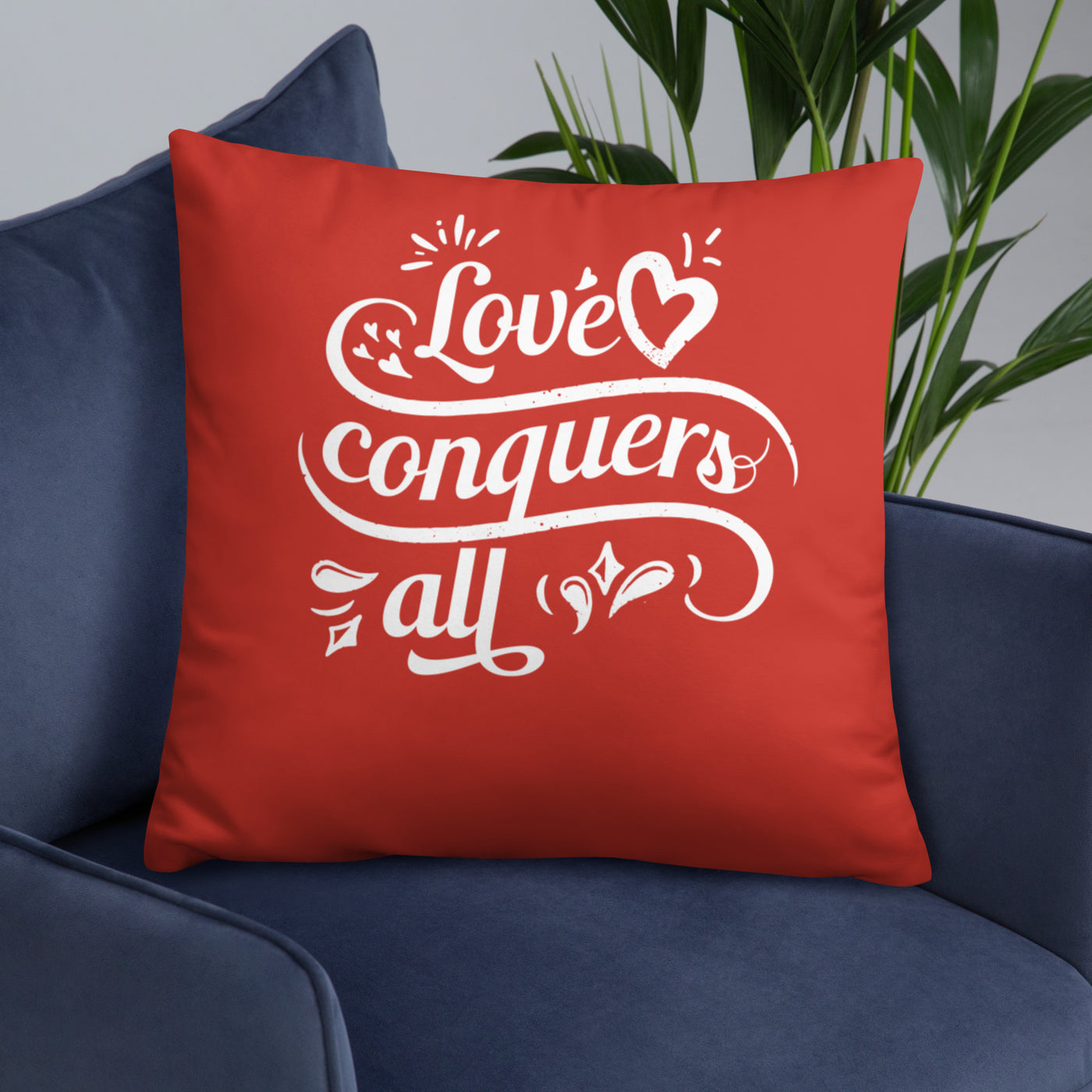 F&H Christian Love Conquers All Throw Pillow