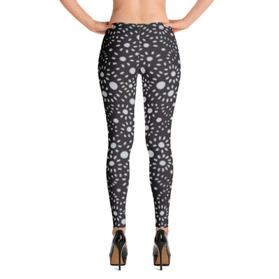 F&H Christian Pattern Black and White Leggings - Faith and Happiness Store