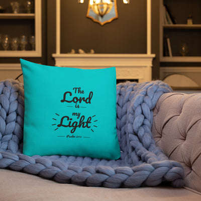 F&H Christian The Lord is My Light Premium Throw Pillow - Faith and Happiness Store