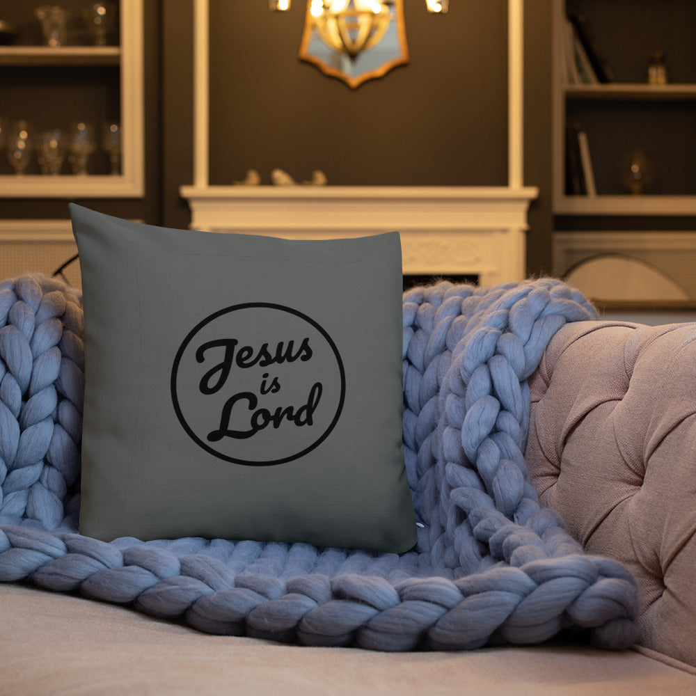 F&H Christian Jesus Is Lord Premium Throw Pillow - Faith and Happiness Store