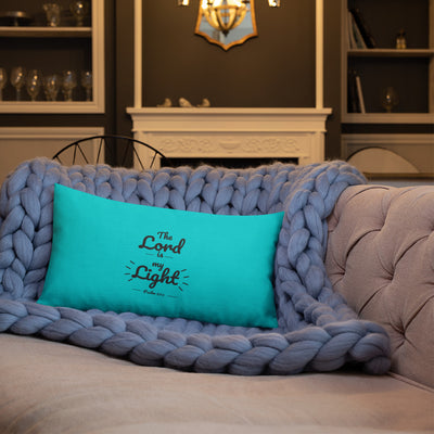 F&H Christian The Lord is My Light Premium Throw Pillow - Faith and Happiness Store