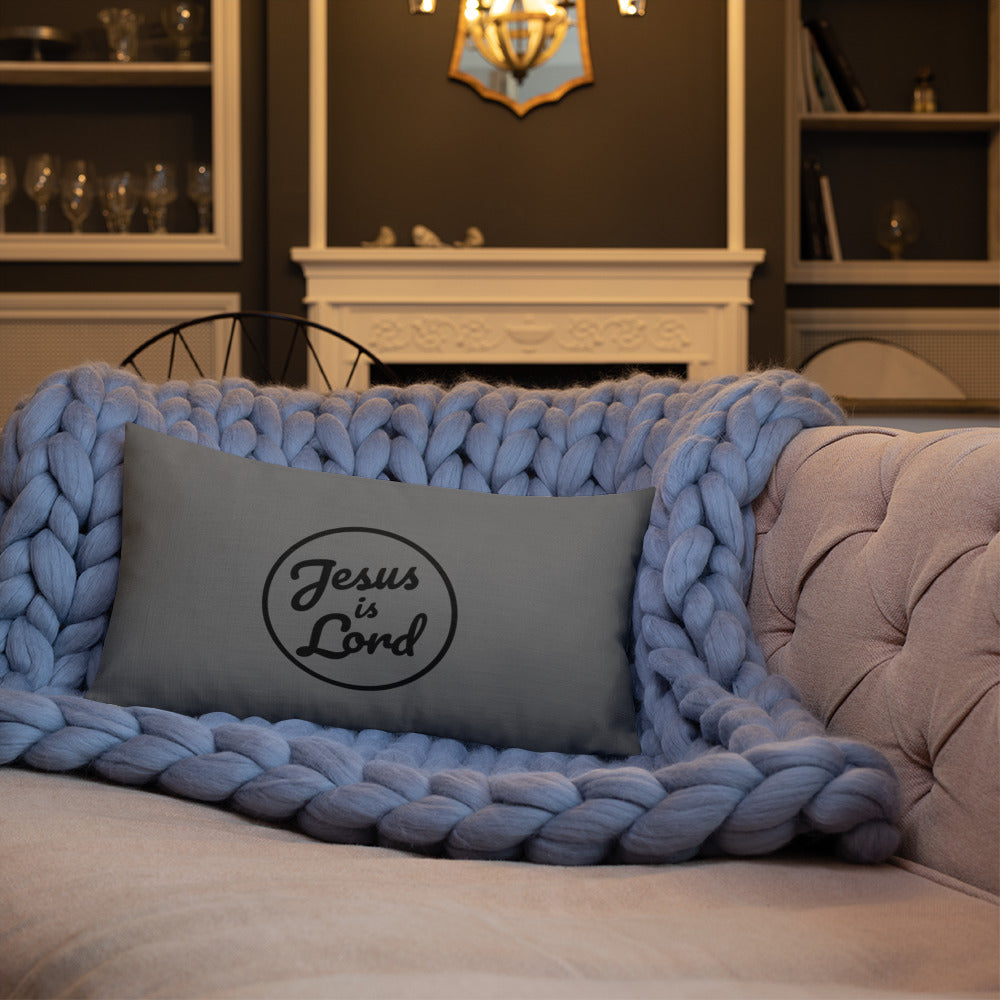 F&H Christian Jesus Is Lord Premium Throw Pillow - Faith and Happiness Store