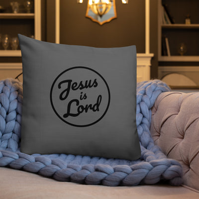 F&H Christian Jesus Is Lord Premium Throw Pillow - Faith and Happiness Store