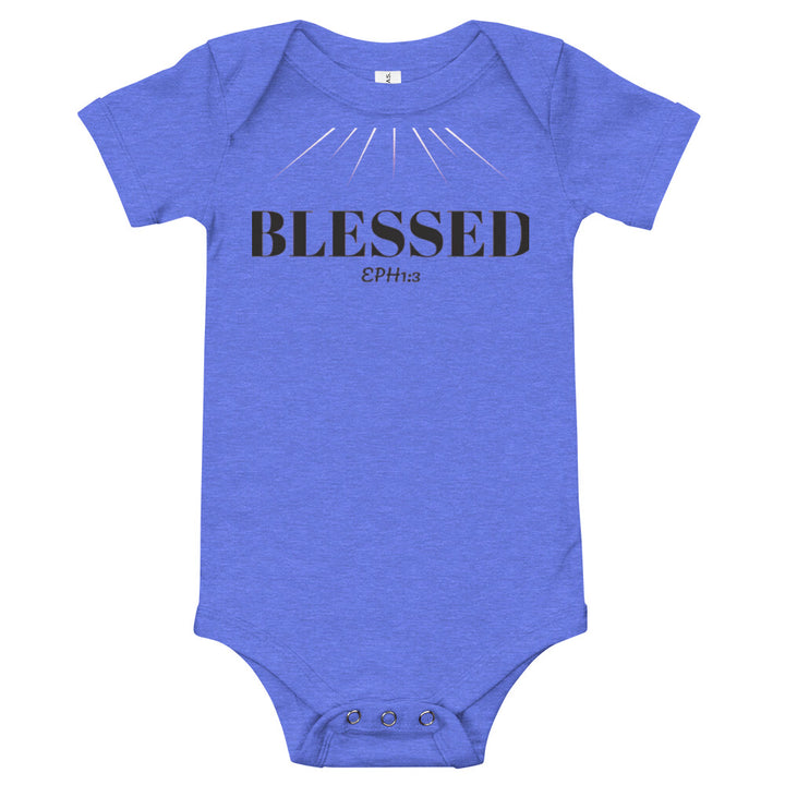 F&H Christian Blessed Baby Short Sleeve one piece - Faith and Happiness Store