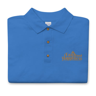 F&H Christian Faith and Happiness Embroidered Polo Shirt - Faith and Happiness Store