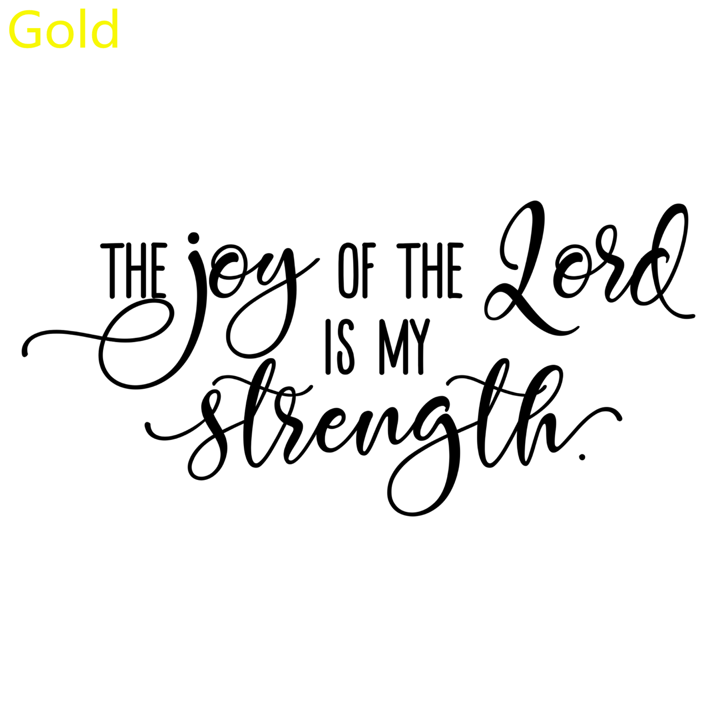 Joy Of The Lord Christian Decal