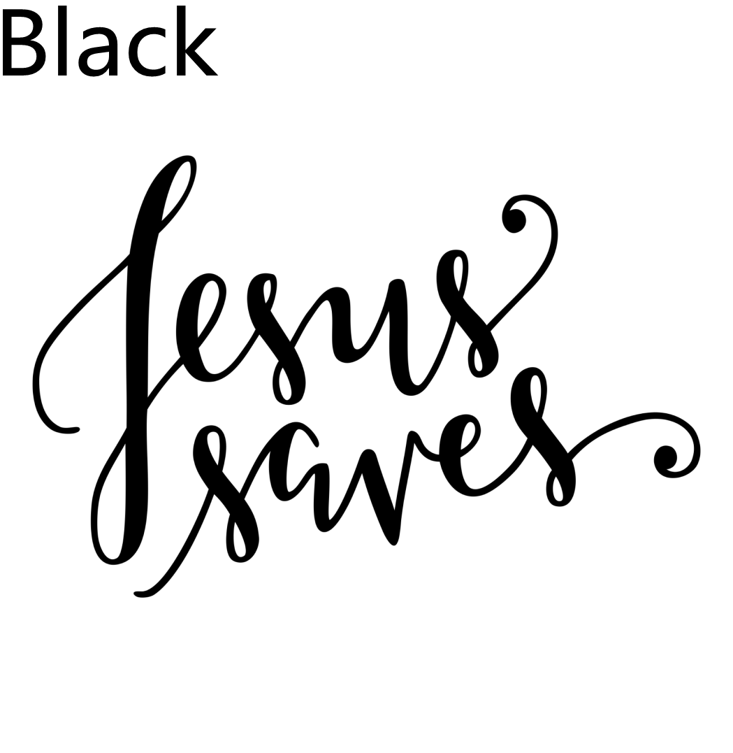 Jesus Saves Christian Decal