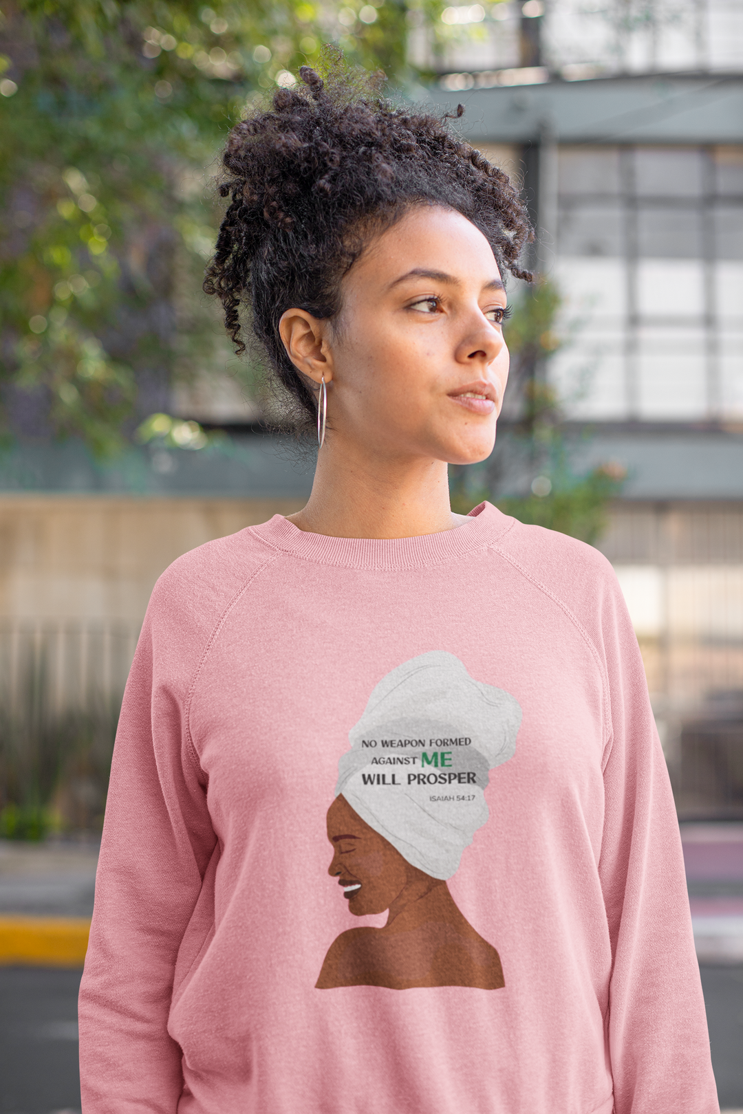 F&H Christian No Weapon Formed Against Me Will Prosper Women's Sweatshirt - Faith and Happiness Store