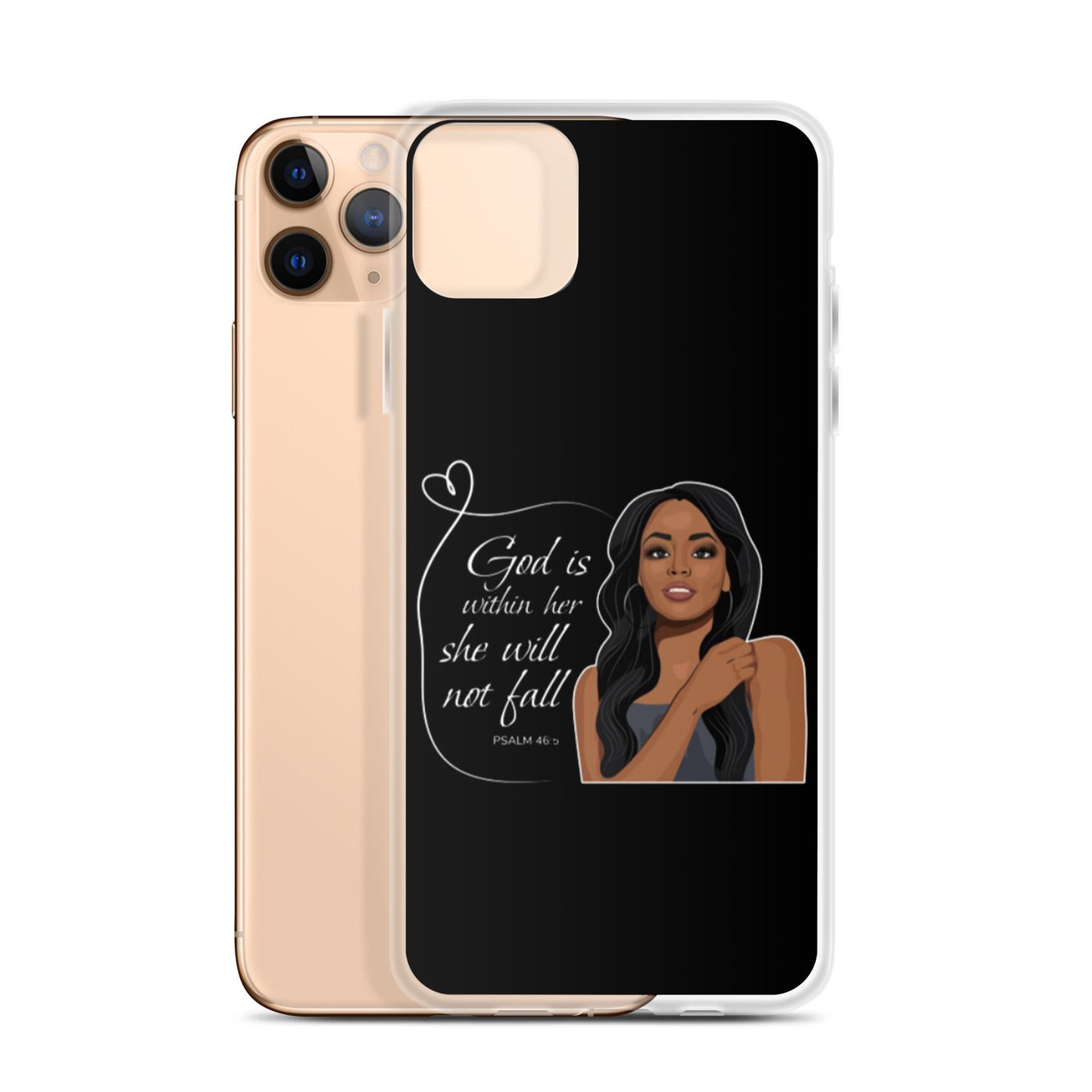 F&H Christian God is Within Her iPhone Case - Faith and Happiness Store