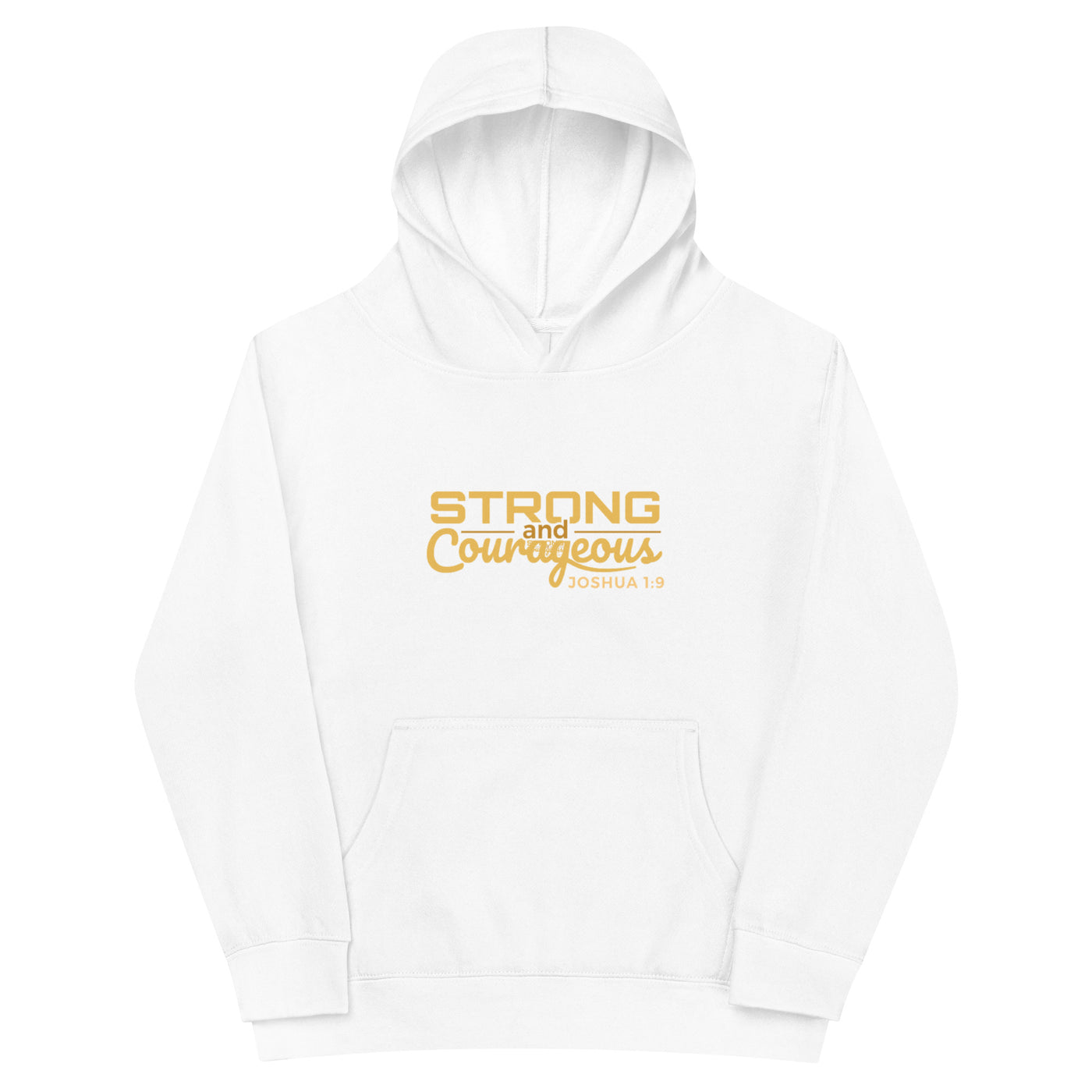 F&H Christian Strong and Courageous Boy's fleece hoodie - Faith and Happiness Store