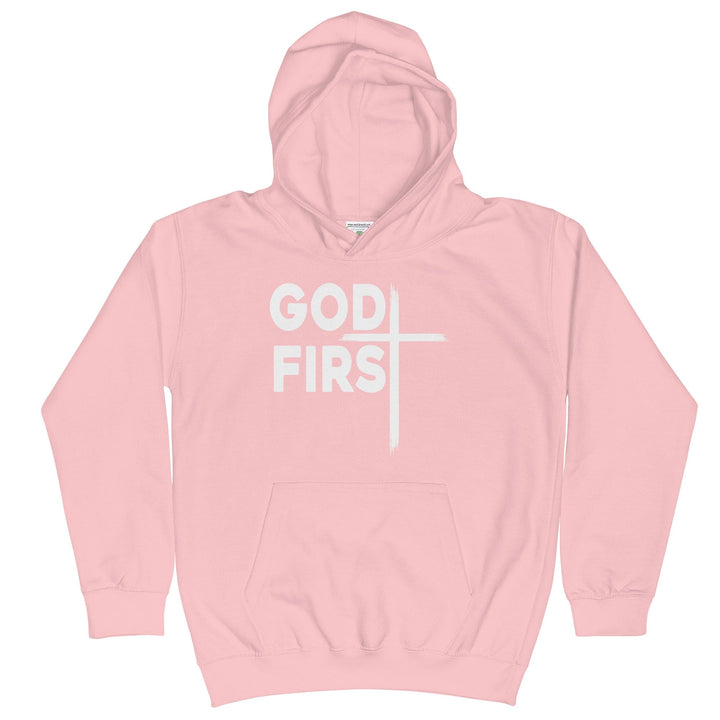 F&H Christian God First Kids Hoodie