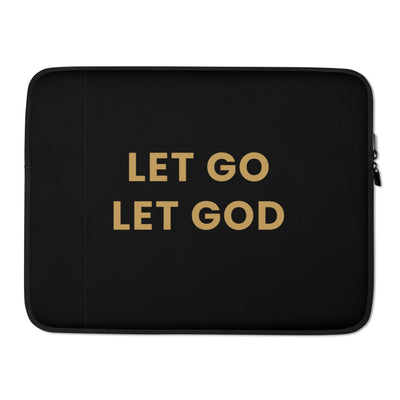 F&H Christian Let Go Let God Laptop Sleeve - Faith and Happiness Store