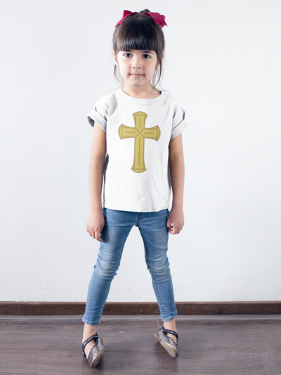 F&H Christian Cross Girl's Short Sleeve T-Shirt - Faith and Happiness Store