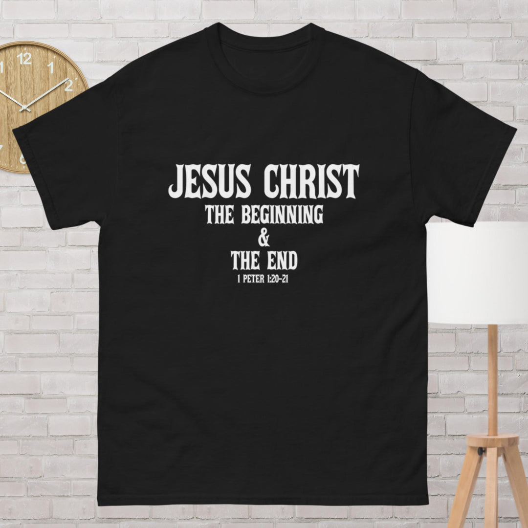 F&H Christian Jesus Christ The Beginning Men's classic tee